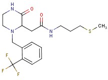 N-[3-(methylthio)propyl]-2-{3-oxo-1-[2-(trifluoromethyl)benzyl]-2-piperazinyl}acetamide
