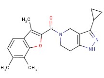 3-cyclopropyl-5-[(3,6,7-trimethyl-1-benzofuran-2-yl)carbonyl]-4,5,6,7-tetrahydro-1H-pyrazolo[4,3-c]pyridine