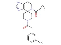 5-(cyclopropylcarbonyl)-1'-[(3-methylphenyl)acetyl]-1,5,6,7-tetrahydrospiro[imidazo[4,5-c]pyridine-4,4'-piperidine]
