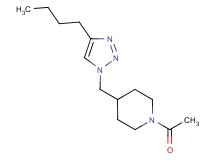 1-acetyl-4-[(4-butyl-1H-1,2,3-triazol-1-yl)methyl]piperidine