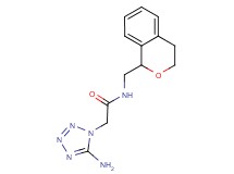 2-(5-amino-1H-tetrazol-1-yl)-N-(3,4-dihydro-1H-2-benzopyran-1-ylmethyl)acetamide
