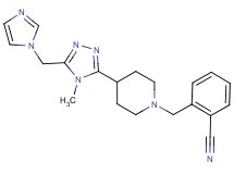 2-({4-[5-(1H-imidazol-1-ylmethyl)-4-methyl-4H-1,2,4-triazol-3-yl]piperidin-1-yl}methyl)benzonitrile