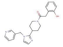 2-(2-oxo-2-{4-[1-(pyridin-3-ylmethyl)-1H-imidazol-2-yl]piperidin-1-yl}ethyl)phenol