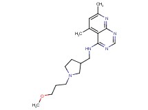 N-{[1-(3-methoxypropyl)pyrrolidin-3-yl]methyl}-5,7-dimethylpyrido[2,3-d]pyrimidin-4-amine
