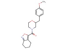 3-{[2-(4-methoxybenzyl)morpholin-4-yl]carbonyl}-4,5,6,7-tetrahydro-2,1-benzisoxazole