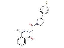 2-{2-[3-(4-fluorophenyl)-1-pyrrolidinyl]-2-oxoethyl}-4-methyl-1(2H)-phthalazinone