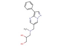 3-{methyl[(3-phenylpyrazolo[1,5-a]pyrimidin-6-yl)methyl]amino}propane-1,2-diol