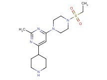 4-[4-(ethylsulfonyl)piperazin-1-yl]-2-methyl-6-piperidin-4-ylpyrimidine