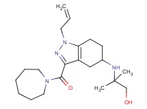 2-{[1-allyl-3-(1-azepanylcarbonyl)-4,5,6,7-tetrahydro-1H-indazol-5-yl]amino}-2-methyl-1-propanol