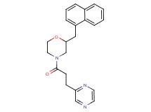 2-(1-naphthylmethyl)-4-[3-(2-pyrazinyl)propanoyl]morpholine