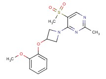 4-[3-(2-methoxyphenoxy)azetidin-1-yl]-2-methyl-5-(methylsulfonyl)pyrimidine