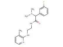 2-(dimethylamino)-2-(3-fluorophenyl)-N-{2-[(3-methyl-2-pyridinyl)amino]ethyl}acetamide