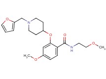 2-{[1-(2-furylmethyl)-4-piperidinyl]oxy}-4-methoxy-N-(2-methoxyethyl)benzamide