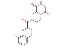 8-[(8-fluoroquinolin-2-yl)carbonyl]tetrahydro-2H-pyrazino[1,2-a]pyrazine-1,4(3H,6H)-dione
