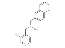 1-(3-chloropyridin-4-yl)-N-methyl-N-(quinolin-6-ylmethyl)methanamine