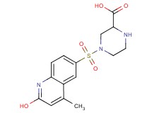 4-[(2-hydroxy-4-methylquinolin-6-yl)sulfonyl]piperazine-2-carboxylic acid