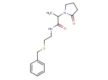 N-[2-(benzylthio)ethyl]-2-(2-oxopyrrolidin-1-yl)propanamide