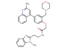 N-[2-(1-methyl-1H-benzimidazol-2-yl)ethyl]-2-[4-(2-methyl-4-quinolinyl)-2-(4-morpholinylmethyl)phenoxy]acetamide