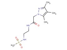 N-{2-[(methylsulfonyl)amino]ethyl}-2-(3,4,5-trimethyl-1H-pyrazol-1-yl)acetamide
