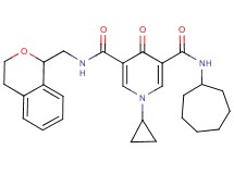 N-cycloheptyl-1-cyclopropyl-N'-(3,4-dihydro-1H-isochromen-1-ylmethyl)-4-oxo-1,4-dihydro-3,5-pyridinedicarboxamide