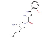 2-(5-{[(3R*,4S*)-3-amino-4-propylpyrrolidin-1-yl]carbonyl}-1H-pyrazol-3-yl)phenol