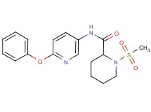 1-(methylsulfonyl)-N-(6-phenoxypyridin-3-yl)piperidine-2-carboxamide