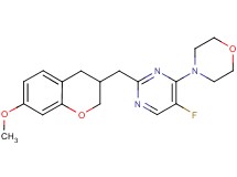 4-{5-fluoro-2-[(7-methoxy-3,4-dihydro-2H-chromen-3-yl)methyl]pyrimidin-4-yl}morpholine