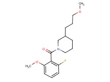 1-(2-fluoro-6-methoxybenzoyl)-3-(3-methoxypropyl)piperidine