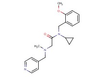 N-cyclopropyl-N-(2-methoxybenzyl)-2-[methyl(pyridin-4-ylmethyl)amino]acetamide