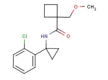 N-[1-(2-chlorophenyl)cyclopropyl]-1-(methoxymethyl)cyclobutanecarboxamide