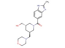 [(3S*,5R*)-1-[(2-methyl-1H-benzimidazol-5-yl)carbonyl]-5-(morpholin-4-ylmethyl)piperidin-3-yl]methanol
