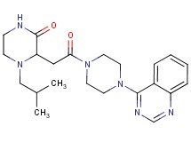 4-isobutyl-3-{2-oxo-2-[4-(4-quinazolinyl)-1-piperazinyl]ethyl}-2-piperazinone
