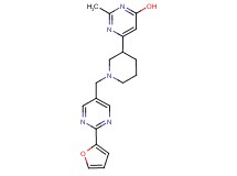 6-(1-{[2-(2-furyl)-5-pyrimidinyl]methyl}-3-piperidinyl)-2-methyl-4-pyrimidinol