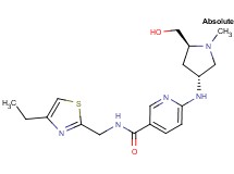N-[(4-ethyl-1,3-thiazol-2-yl)methyl]-6-{[(3R,5S)-5-(hydroxymethyl)-1-methylpyrrolidin-3-yl]amino}nicotinamide