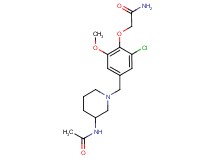 2-(4-{[3-(acetylamino)piperidin-1-yl]methyl}-2-chloro-6-methoxyphenoxy)acetamide