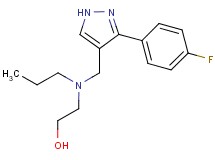 2-[{[3-(4-fluorophenyl)-1H-pyrazol-4-yl]methyl}(propyl)amino]ethanol