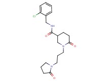 N-(2-chlorobenzyl)-6-oxo-1-[3-(2-oxo-1-pyrrolidinyl)propyl]-3-piperidinecarboxamide