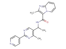 2-methyl-N-[1-(4-methyl-2-pyridin-4-ylpyrimidin-5-yl)ethyl]imidazo[1,2-a]pyridine-3-carboxamide