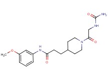 3-{1-[N-(aminocarbonyl)glycyl]piperidin-4-yl}-N-(3-methoxyphenyl)propanamide