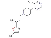 5-methyl-4-{1-[3-(5-methyl-2-furyl)butyl]piperidin-4-yl}pyrimidine