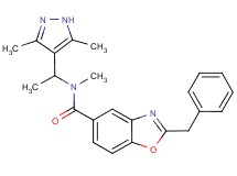 2-benzyl-N-[1-(3,5-dimethyl-1H-pyrazol-4-yl)ethyl]-N-methyl-1,3-benzoxazole-5-carboxamide