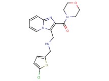 1-(5-chloro-2-thienyl)-N-{[2-(4-morpholinylcarbonyl)imidazo[1,2-a]pyridin-3-yl]methyl}methanamine