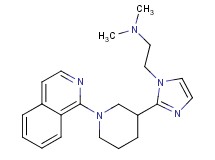 (2-{2-[1-(1-isoquinolinyl)-3-piperidinyl]-1H-imidazol-1-yl}ethyl)dimethylamine