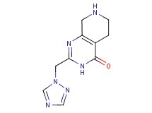 2-(1H-1,2,4-triazol-1-ylmethyl)-5,6,7,8-tetrahydropyrido[3,4-d]pyrimidin-4(3H)-one hydrochloride
