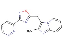 2-methyl-3-{[3-(3-pyridazinyl)-1,2,4-oxadiazol-5-yl]methyl}imidazo[1,2-a]pyridine