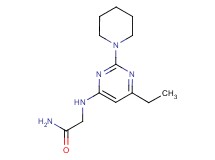 2-[(6-ethyl-2-piperidin-1-ylpyrimidin-4-yl)amino]acetamide