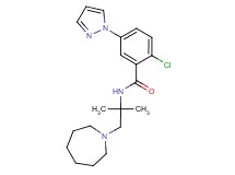 N-(2-azepan-1-yl-1,1-dimethylethyl)-2-chloro-5-(1H-pyrazol-1-yl)benzamide