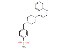 4-{4-[4-(methylsulfonyl)benzyl]piperazin-1-yl}quinoline