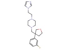 1-{[3-(3-fluorophenyl)tetrahydro-3-furanyl]methyl}-4-[2-(1H-imidazol-1-yl)ethyl]piperazine