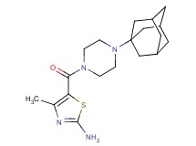 5-{[4-(1-adamantyl)-1-piperazinyl]carbonyl}-4-methyl-1,3-thiazol-2-amine
